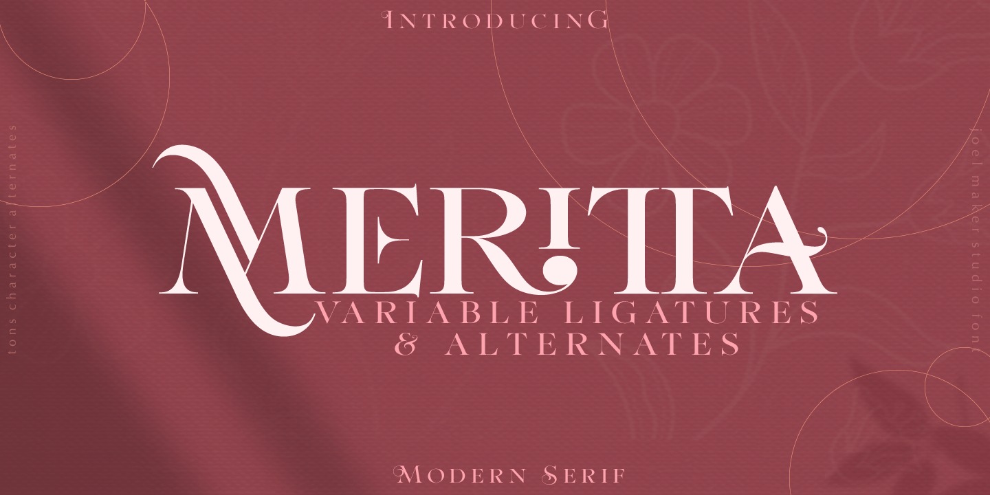 Przykładowa czcionka Meritta Serif #1